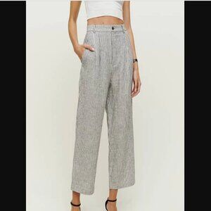 Reformation Genevieve Linen Pant - Size 4, NWOT, Vineyard stripe